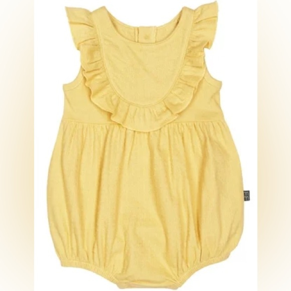 Modern Moments Gerber Yellow Ruffle Romper 6-9M